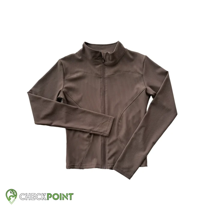 بلوز آستین بلند تمام زیپ کبریتی s99 02