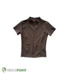 بلوز آستین کوتاه تمام زیپ کبریتیs167 03