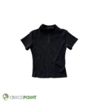 بلوز آستین کوتاه تمام زیپ کبریتیs167 04