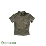 بلوز آستین کوتاه تمام زیپ کبریتیs167 05