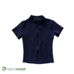 بلوز آستین کوتاه تمام زیپ کبریتیs167 07